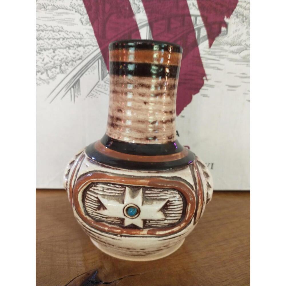 Vintage Southwest Treasure Craft Tribal Style Aztec American Design Pottery